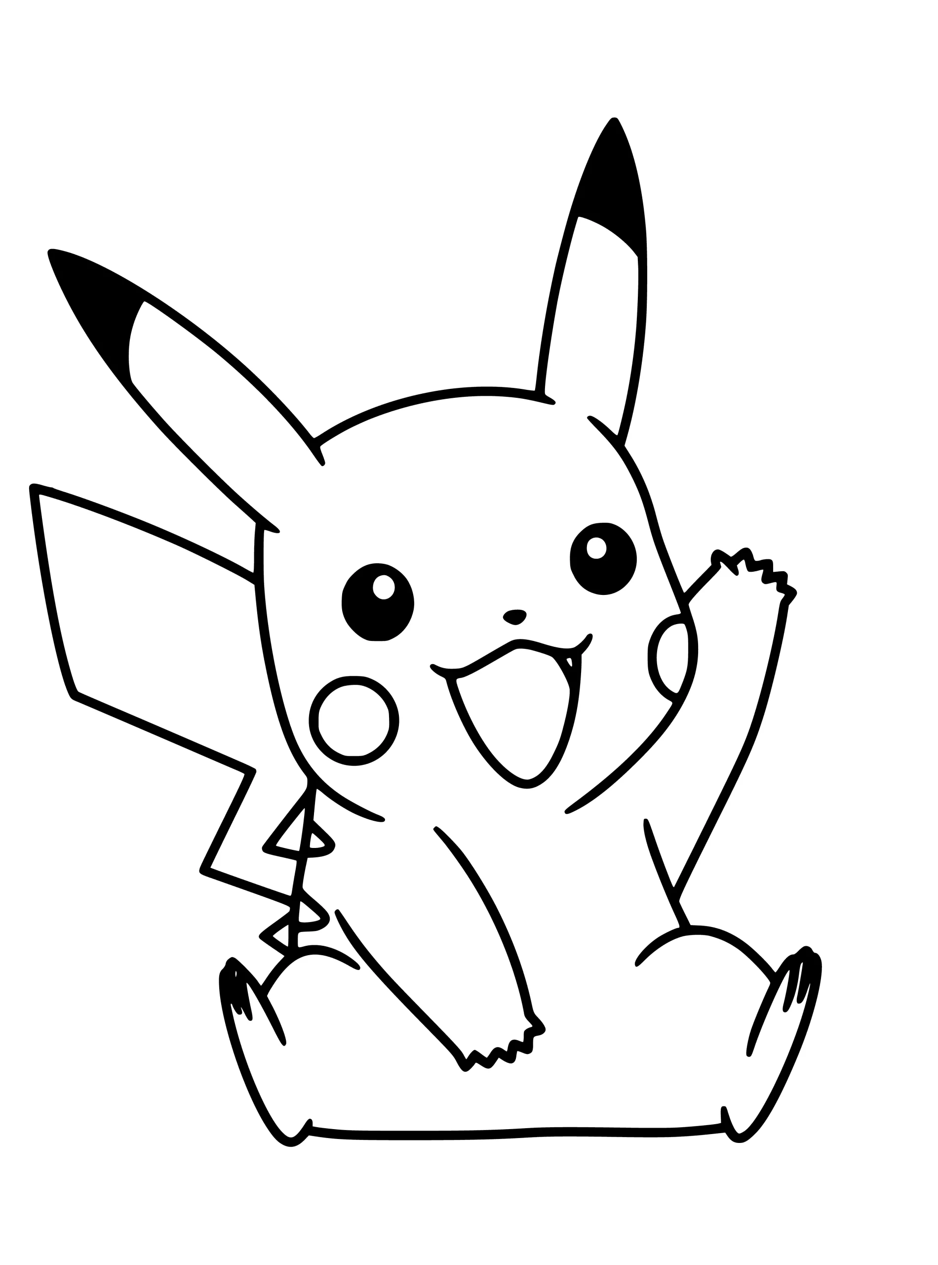 Dibujos para colorear e imprimir Pikachu