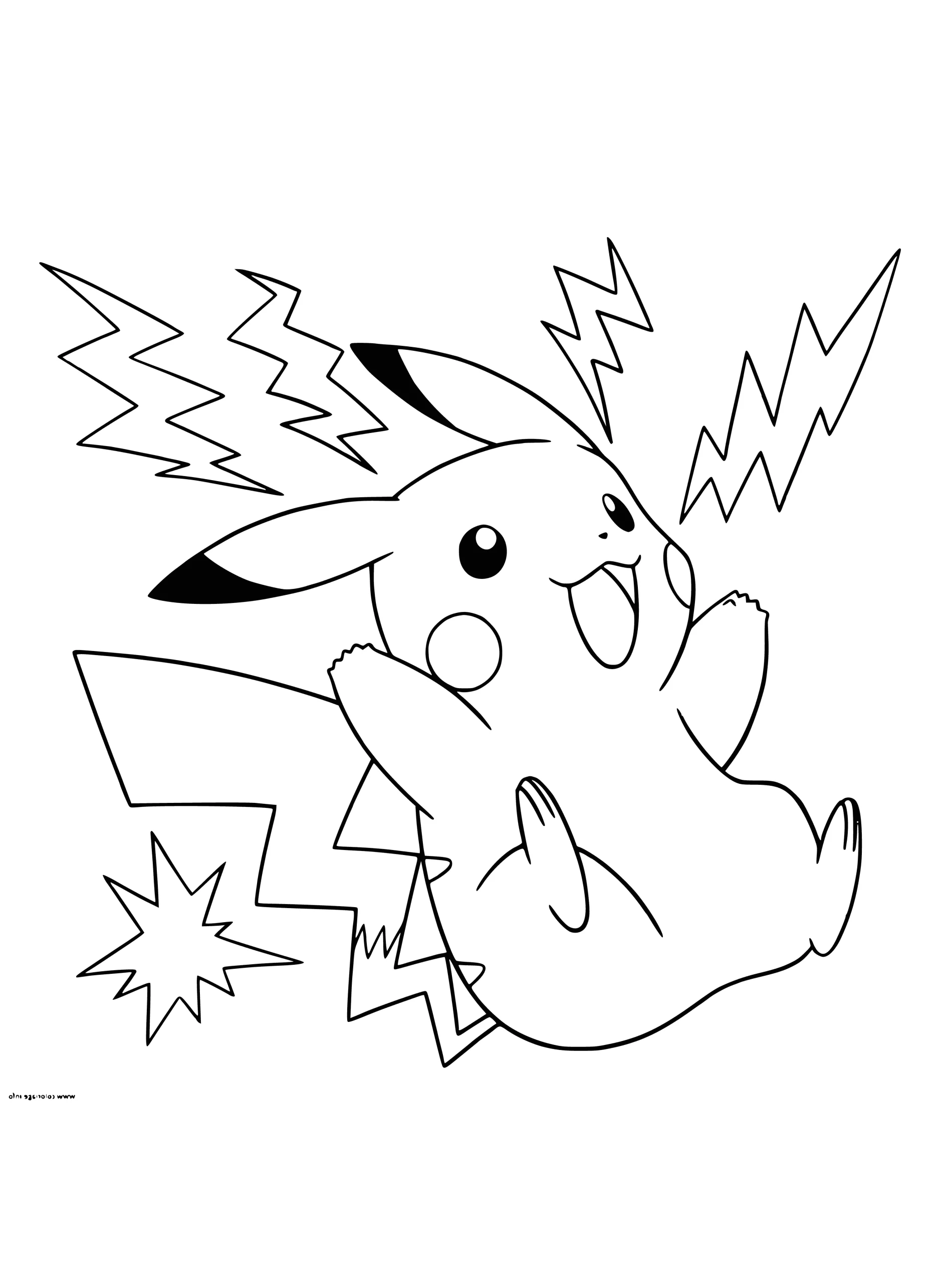 Dibujos para colorear e imprimir Pikachu