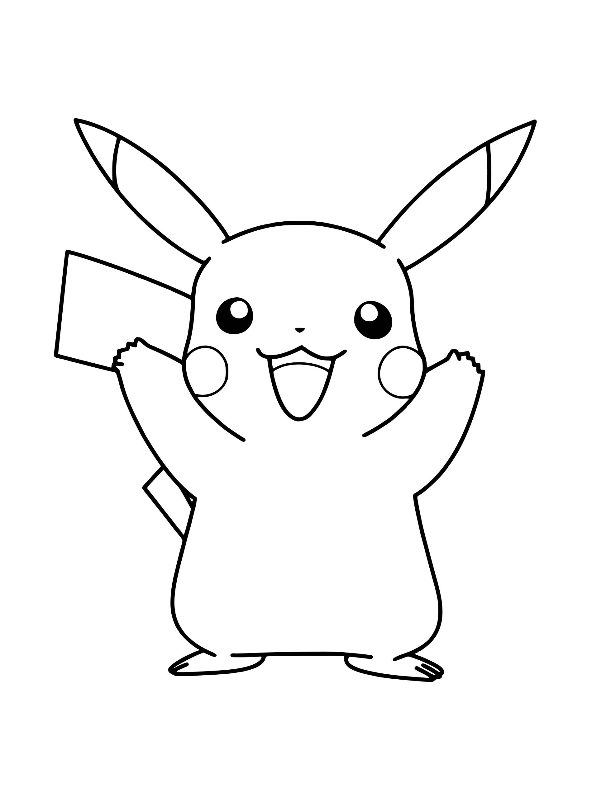 Dibujos para colorear e imprimir Pikachu