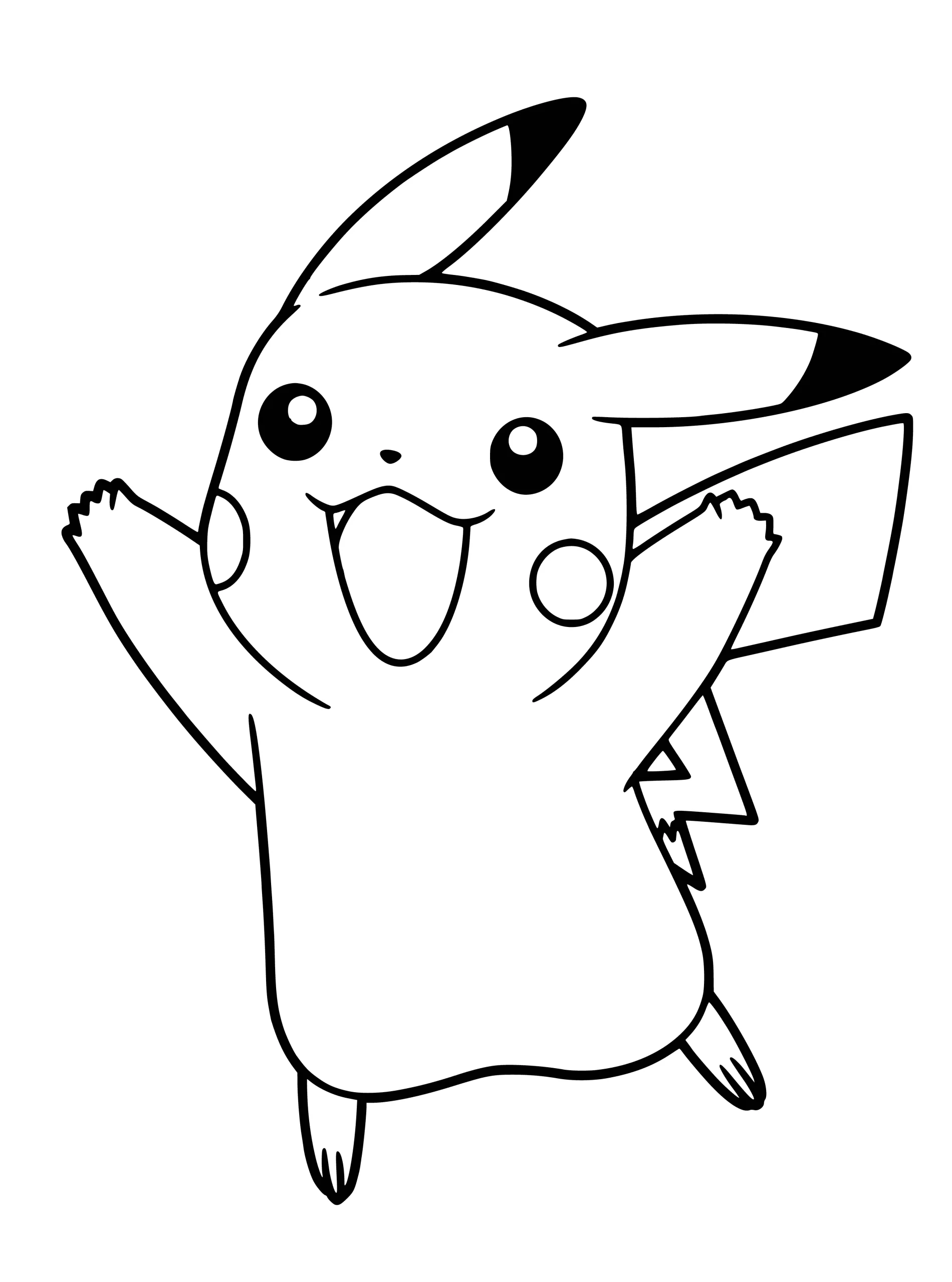 Dibujos para colorear e imprimir Pikachu