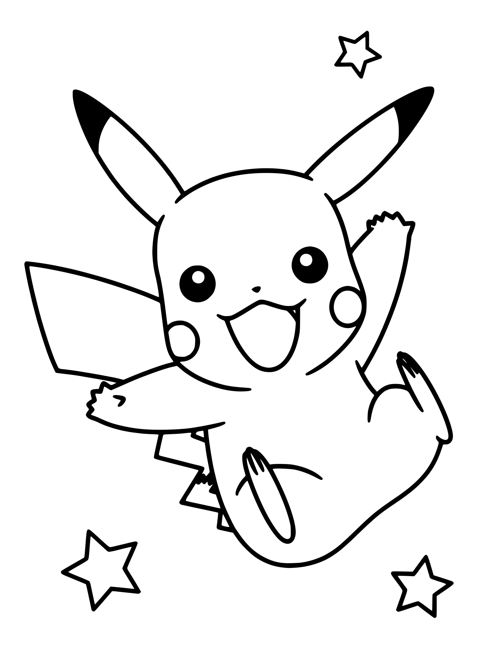 Dibujos para colorear e imprimir Pikachu