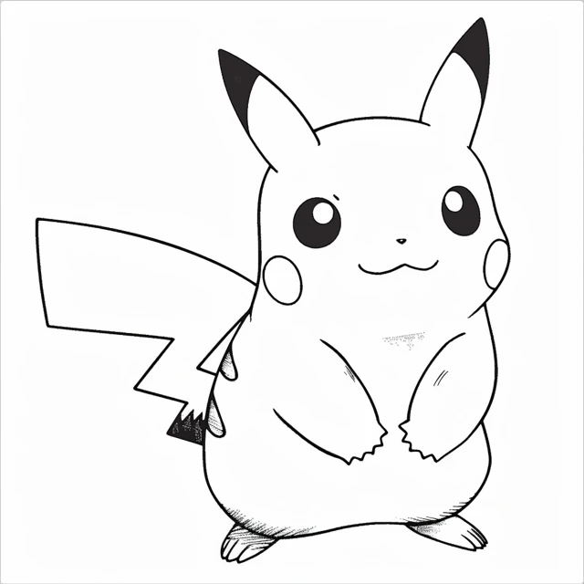 Dibujos para colorear e imprimir Pikachu