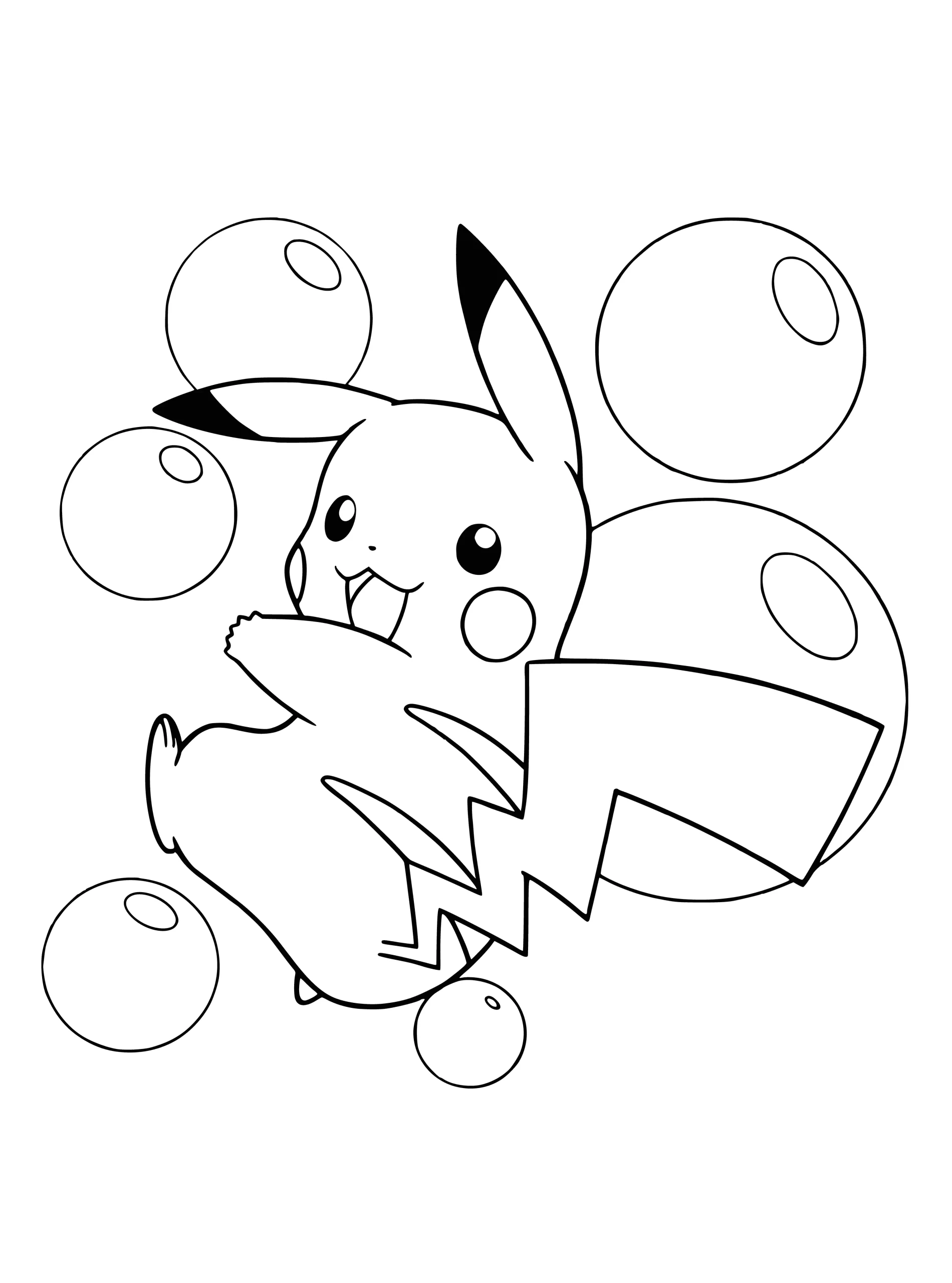 Dibujos para colorear e imprimir Pikachu