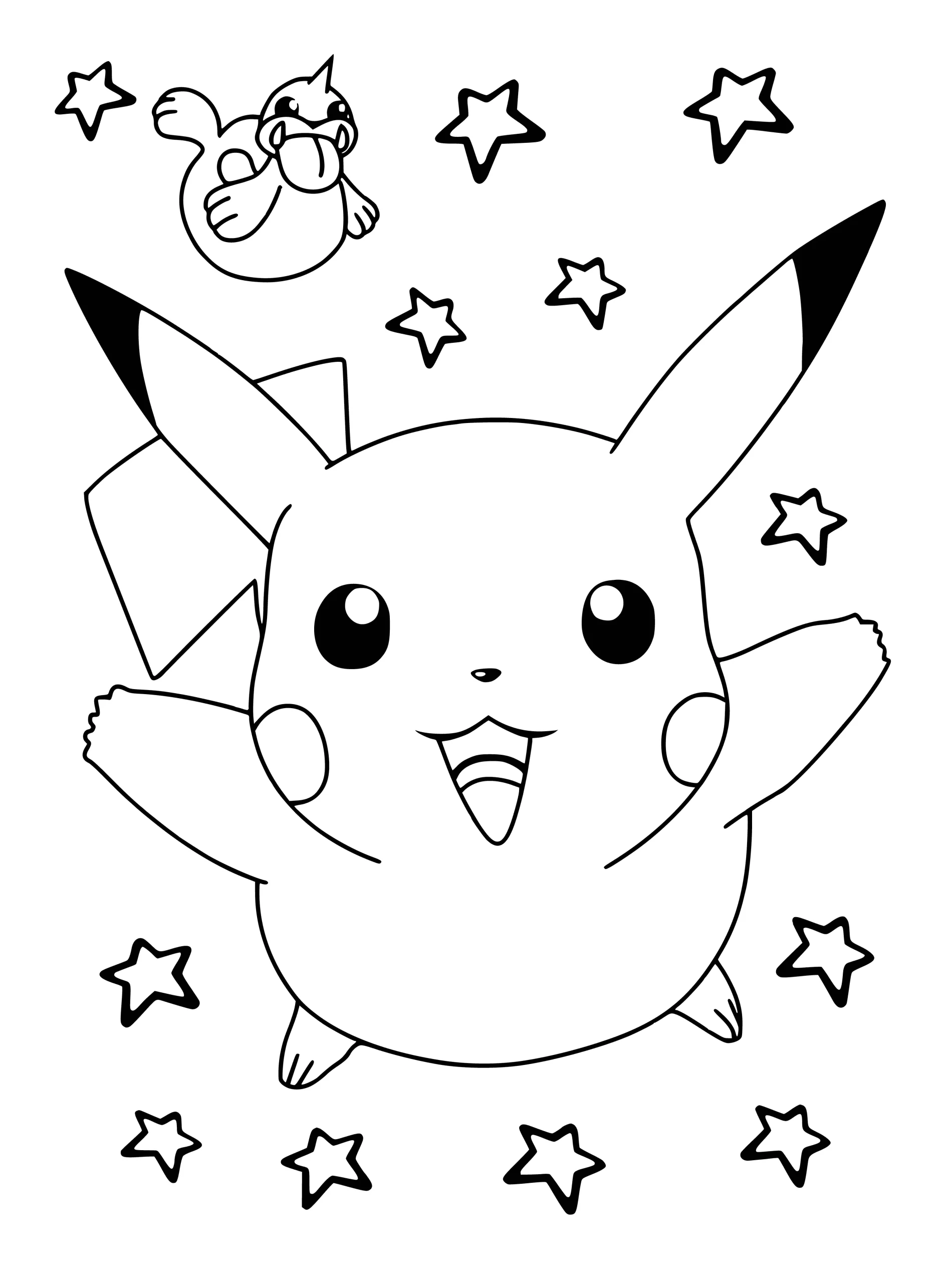 Dibujos para colorear e imprimir Pikachu