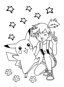 pikachu para colorear 37