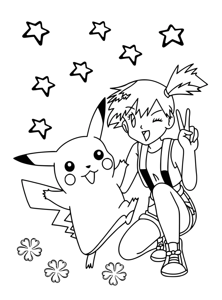 pikachu para colorear 37