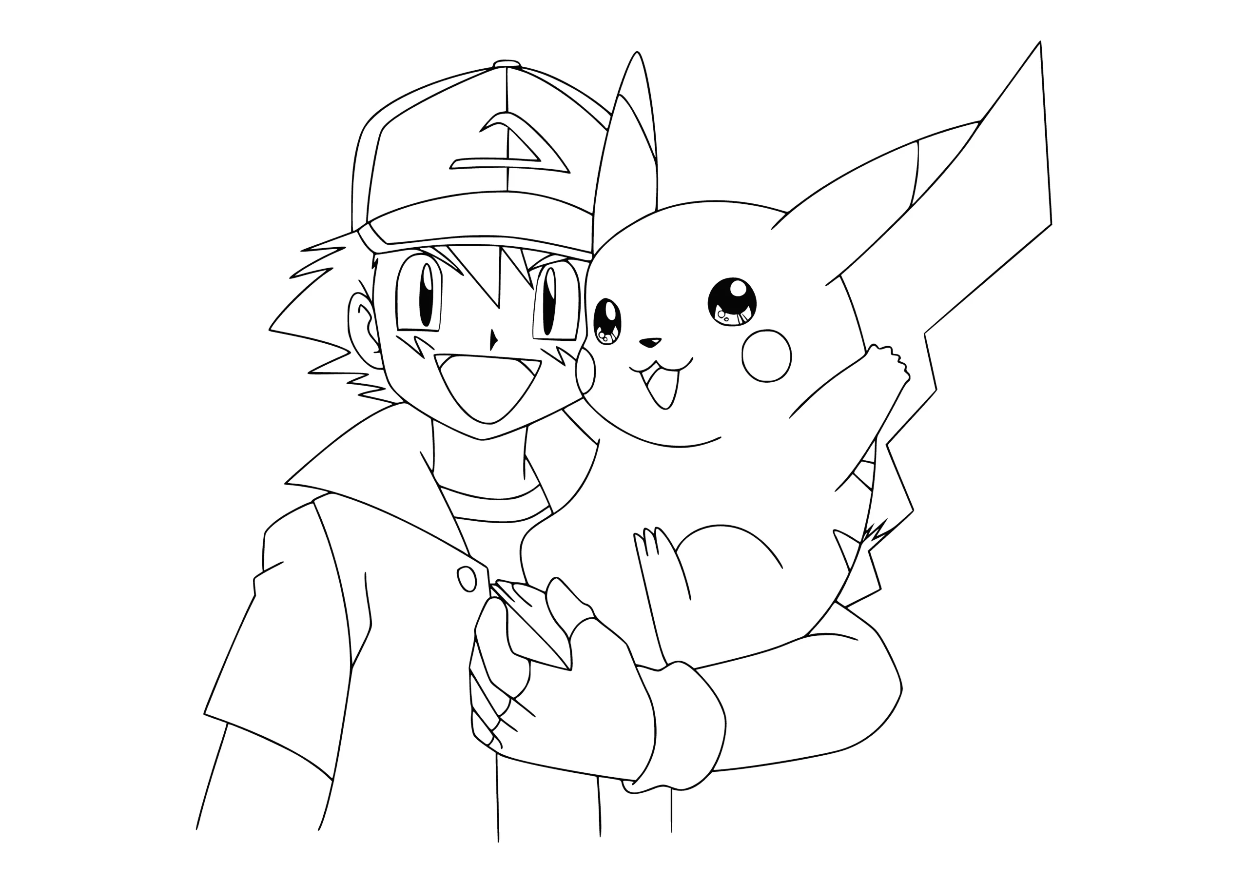 Dibujos para colorear e imprimir Pikachu