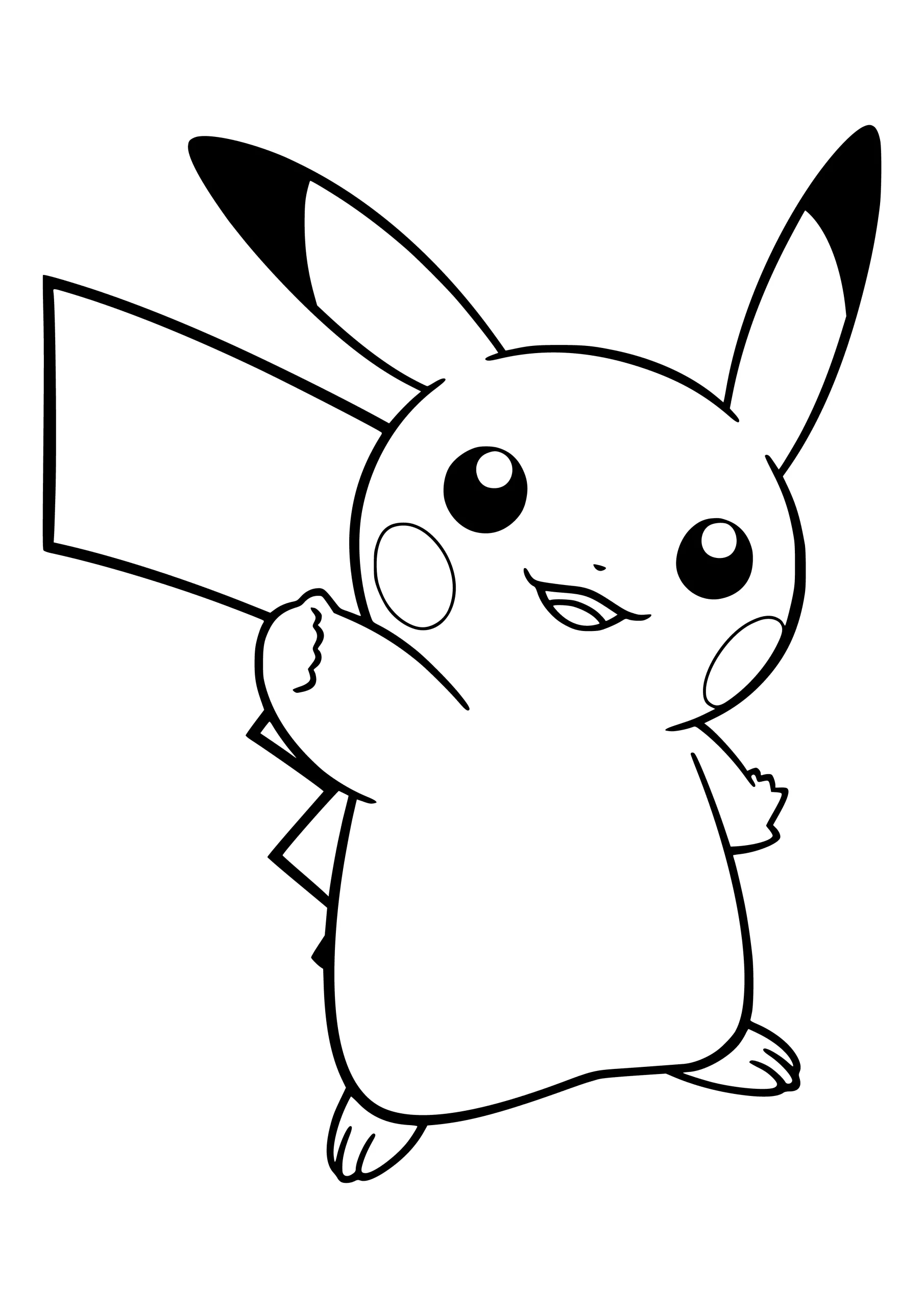 Dibujos para colorear e imprimir Pikachu