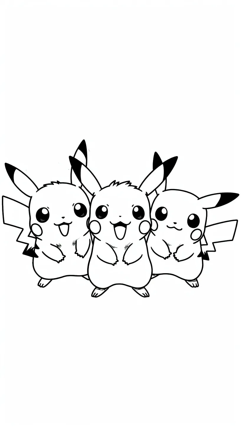 Dibujos para colorear e imprimir Pikachu