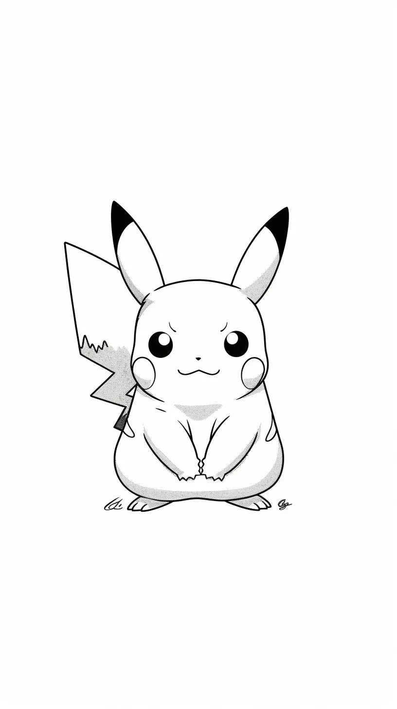 Dibujos para colorear e imprimir Pikachu