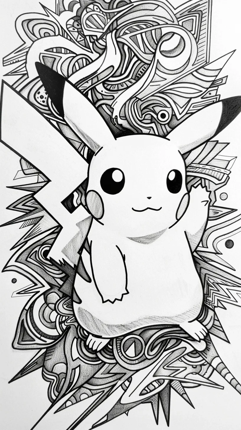 Dibujos para colorear e imprimir Pikachu