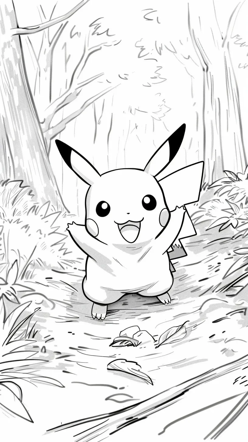 Dibujos para colorear e imprimir Pikachu