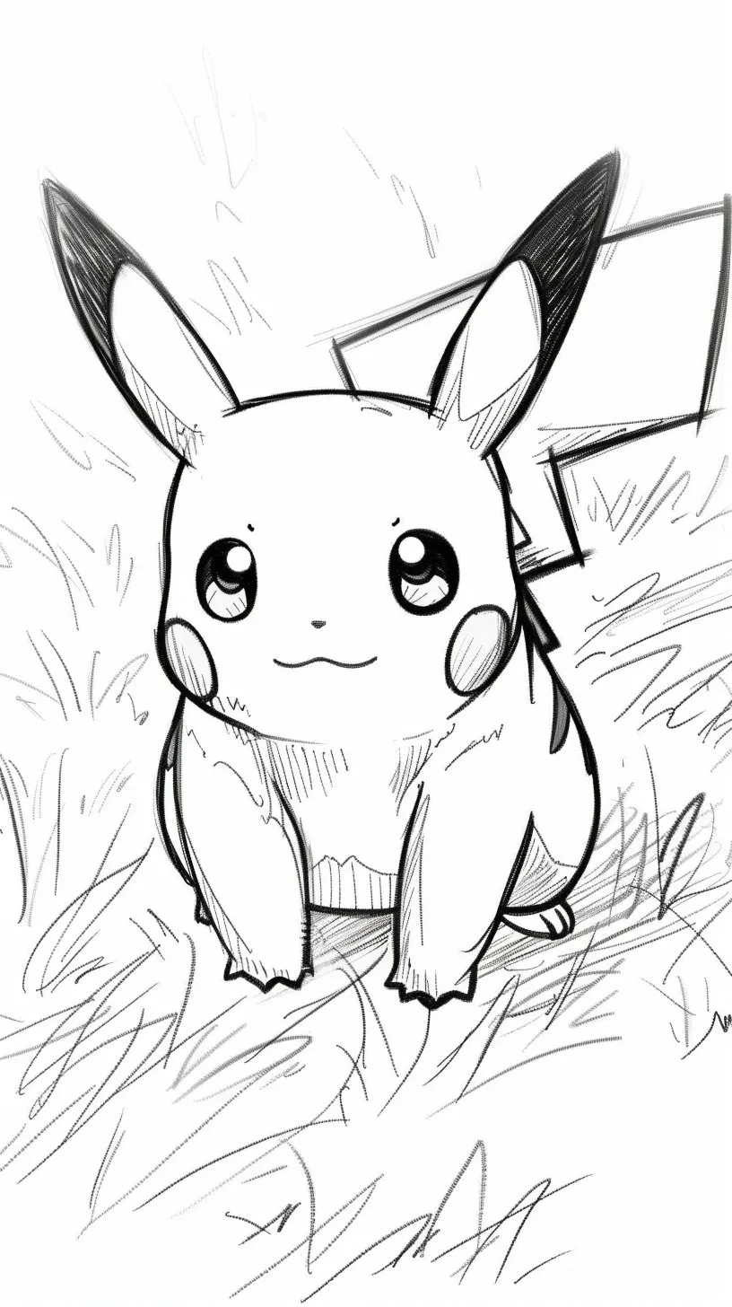 Dibujos para colorear e imprimir Pikachu