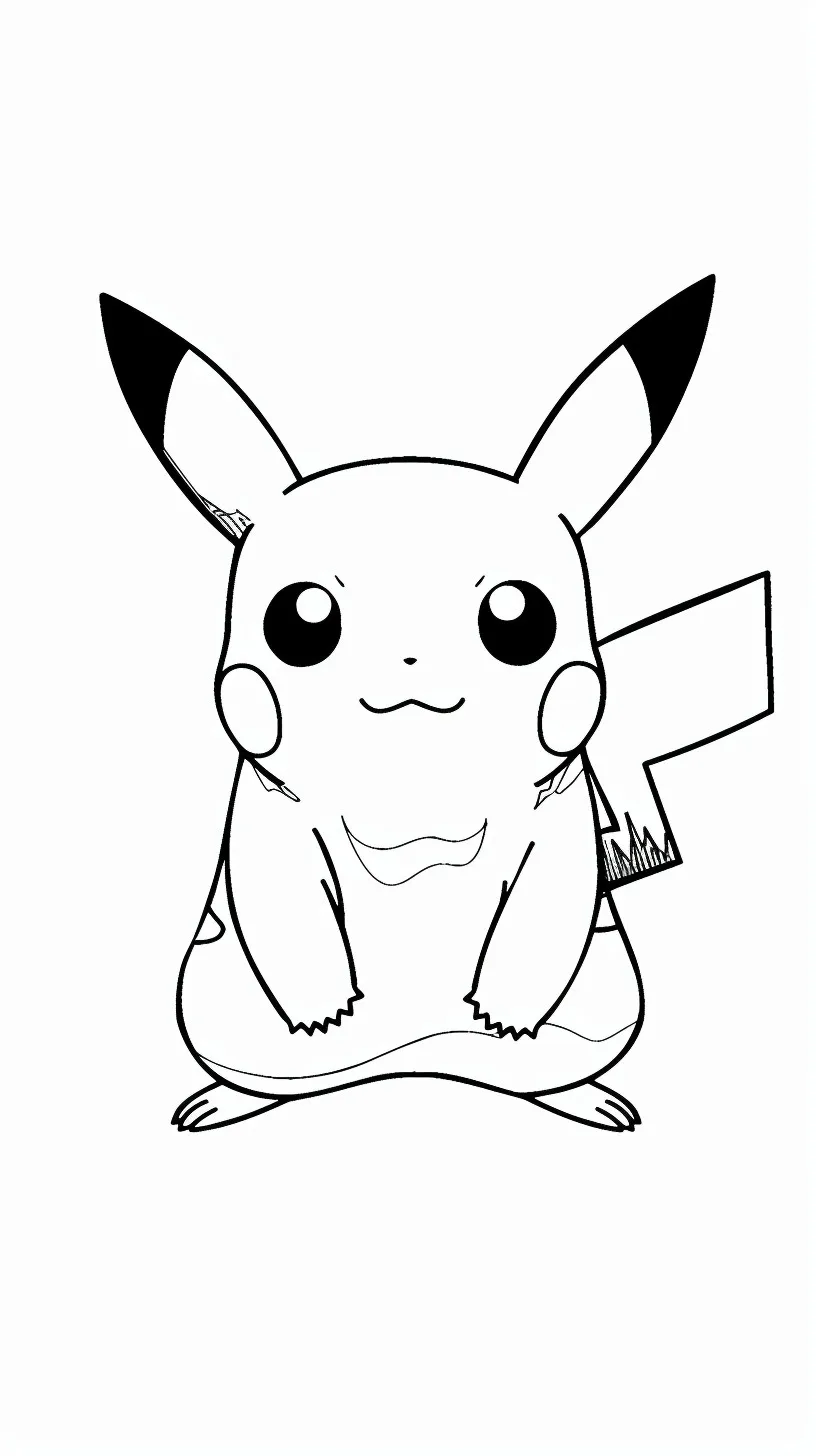 Dibujos para colorear e imprimir Pikachu