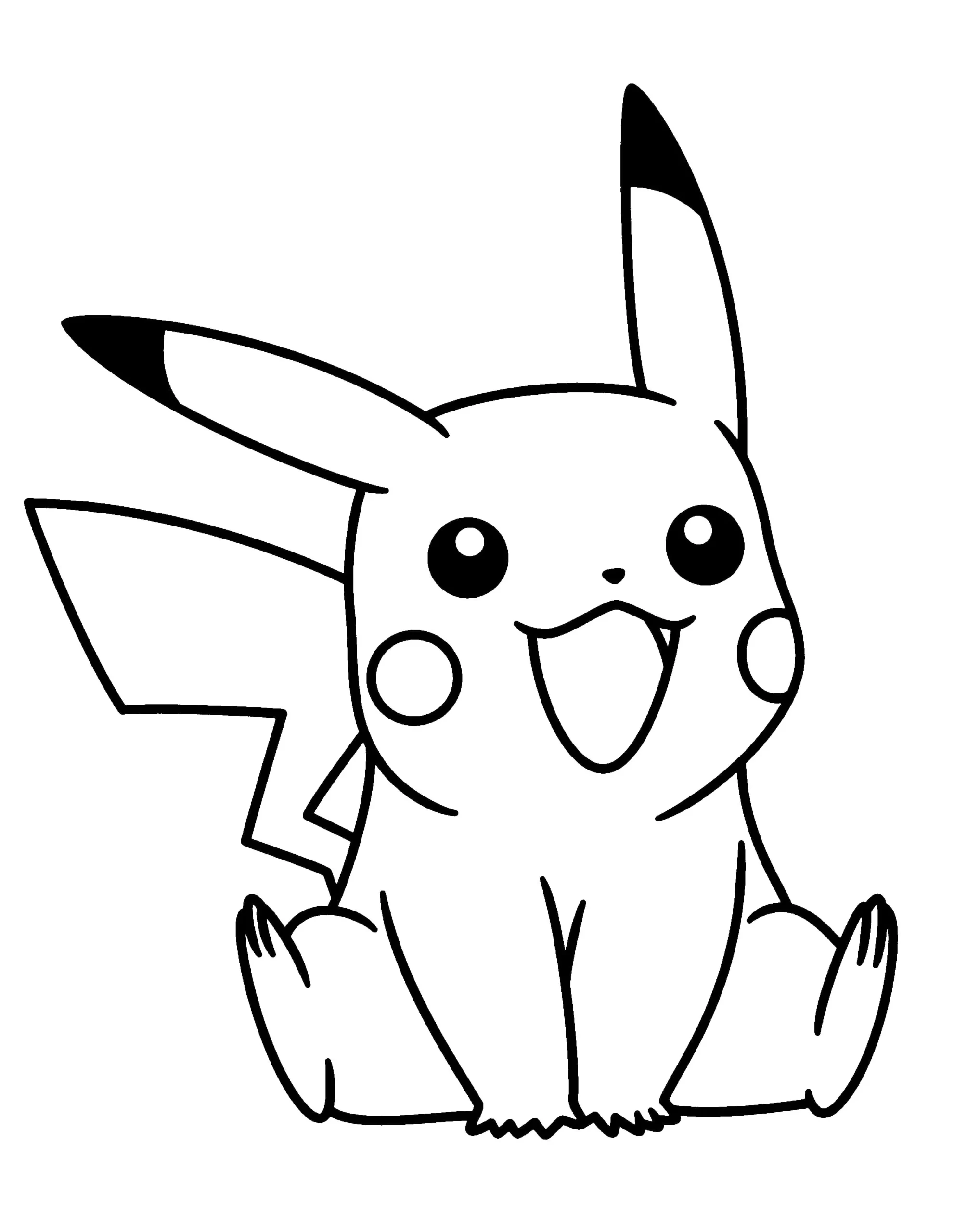 Dibujos para colorear e imprimir Pikachu