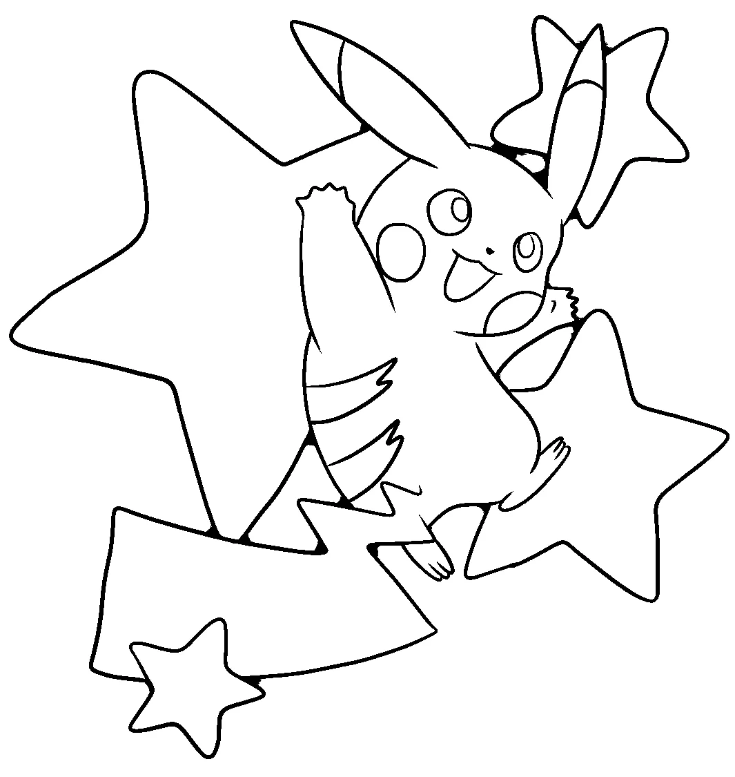 Dibujos para colorear e imprimir Pikachu