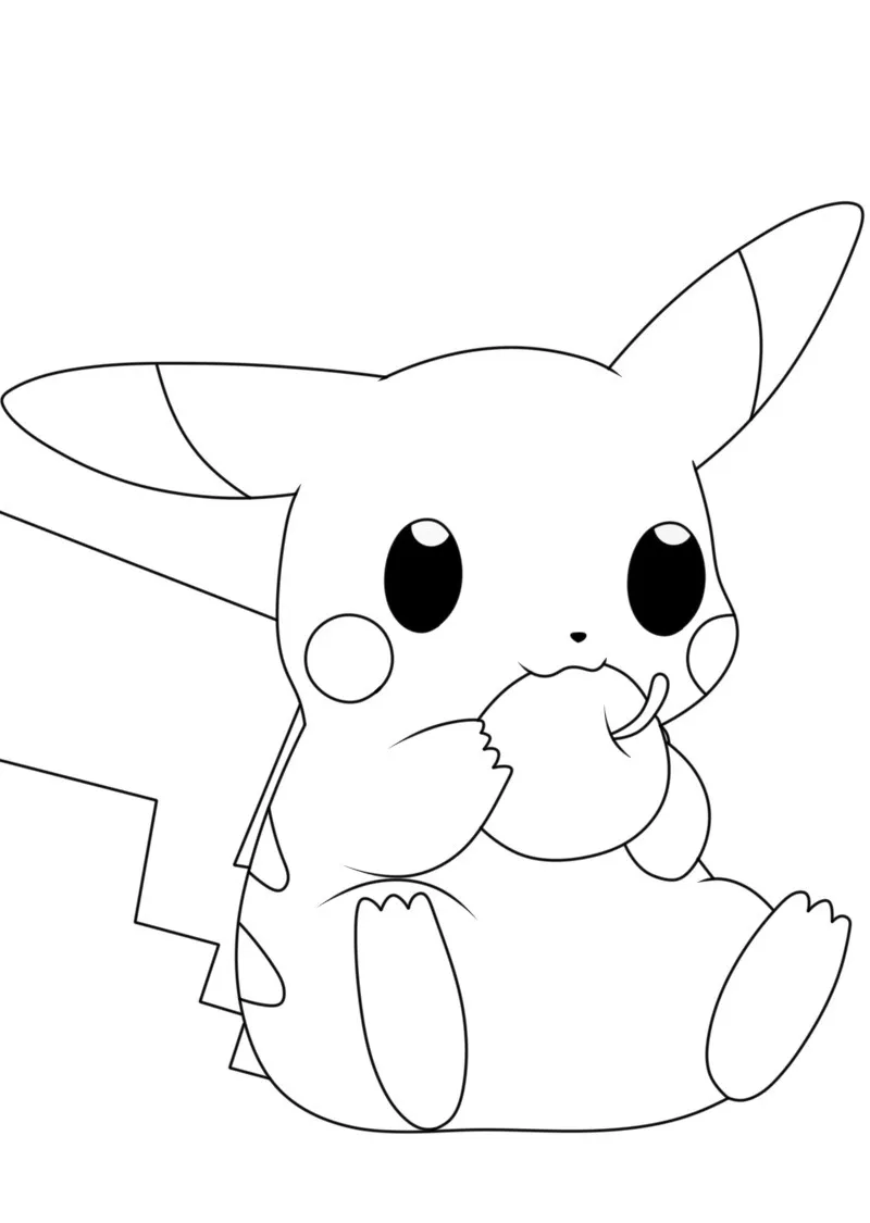 Dibujos para colorear e imprimir Pikachu