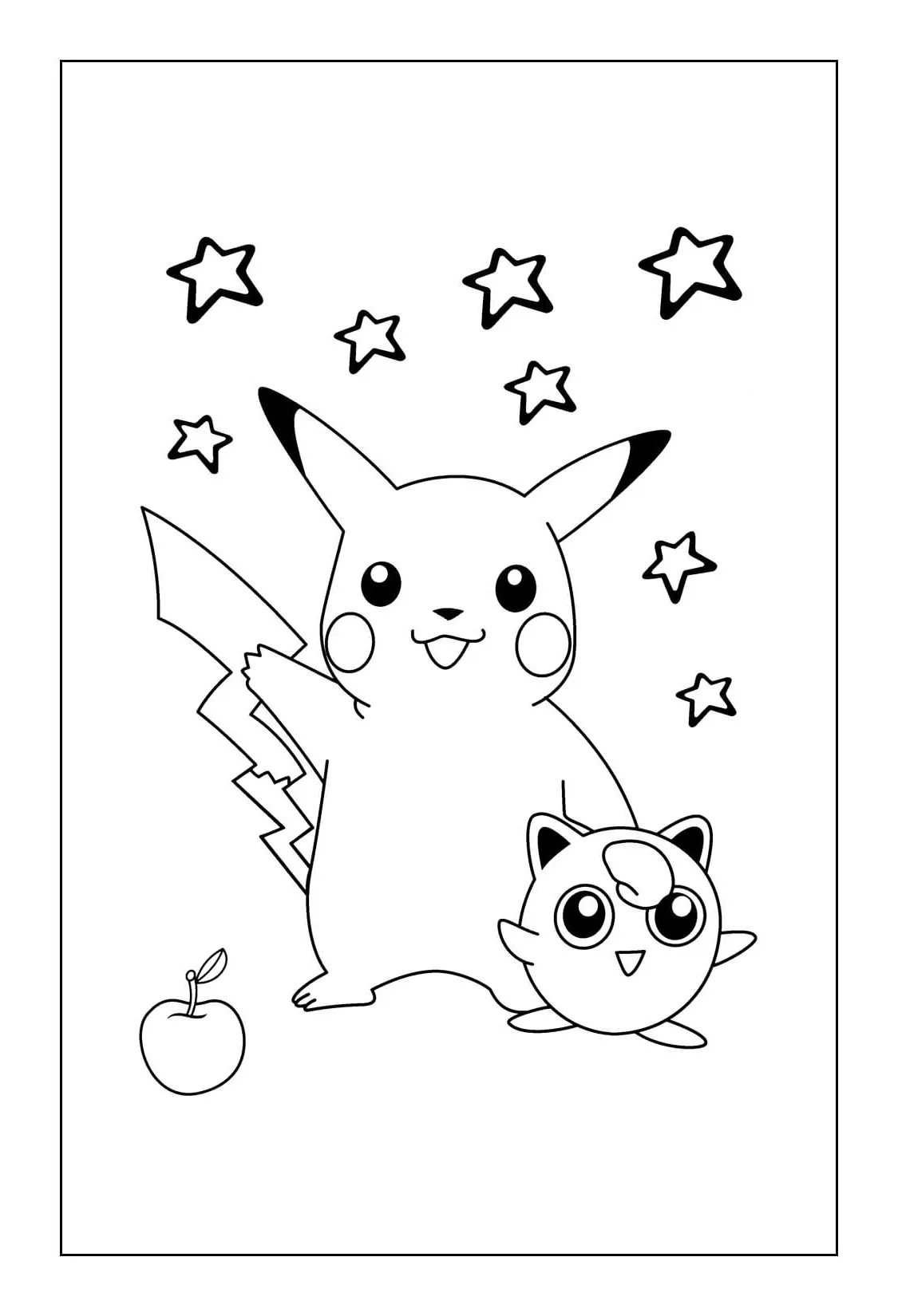 Dibujos para colorear e imprimir Pikachu