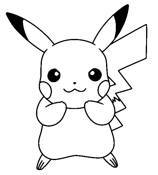 Dibujos para colorear e imprimir Pikachu