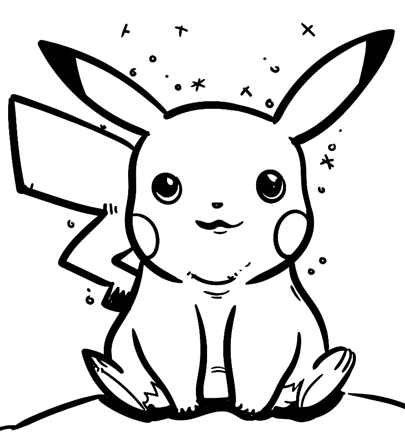 Dibujos para colorear e imprimir Pikachu