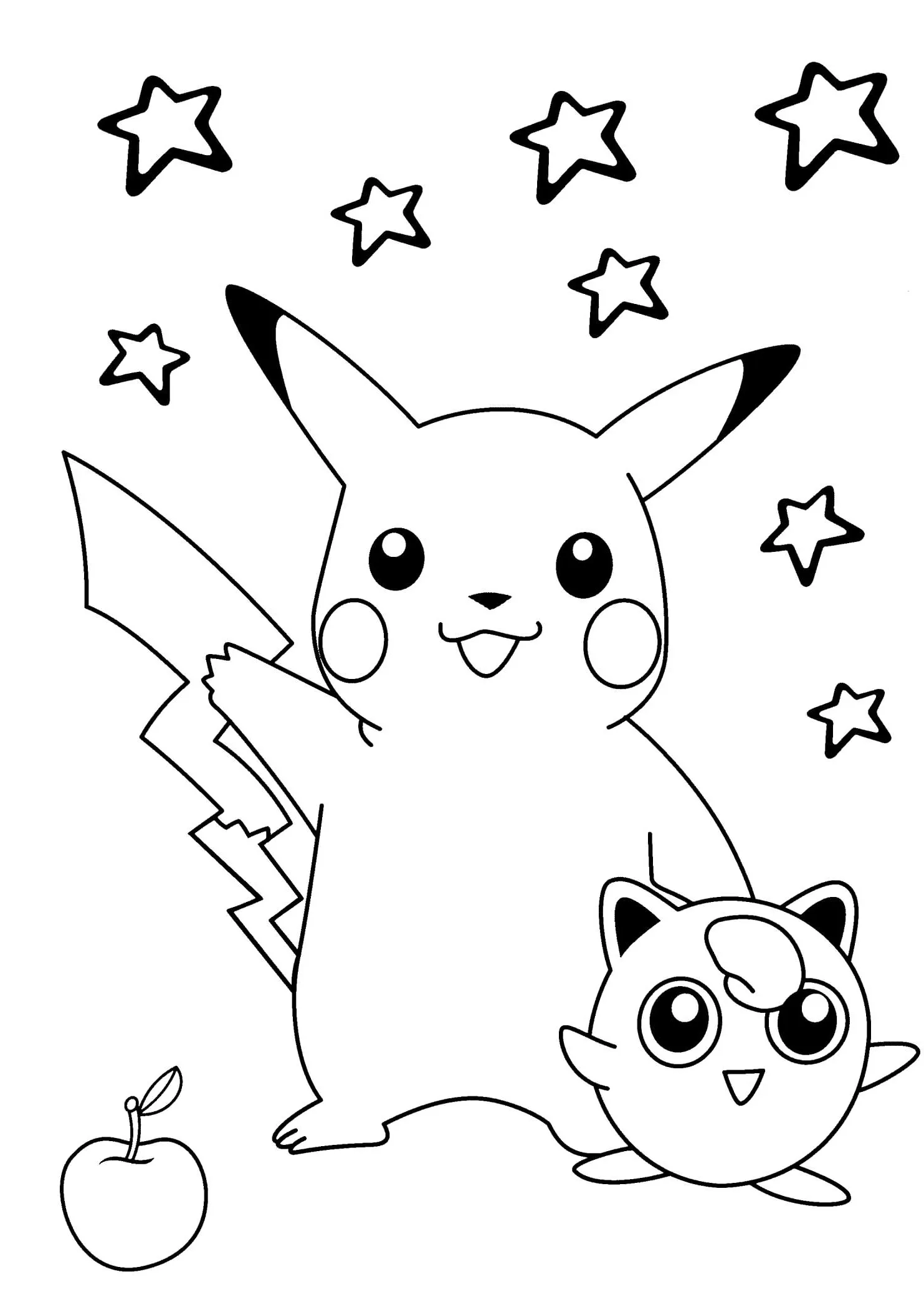 Dibujos para colorear e imprimir Pikachu