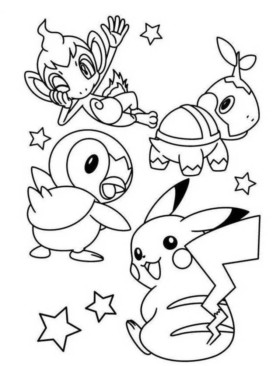 Dibujos para colorear e imprimir Pikachu