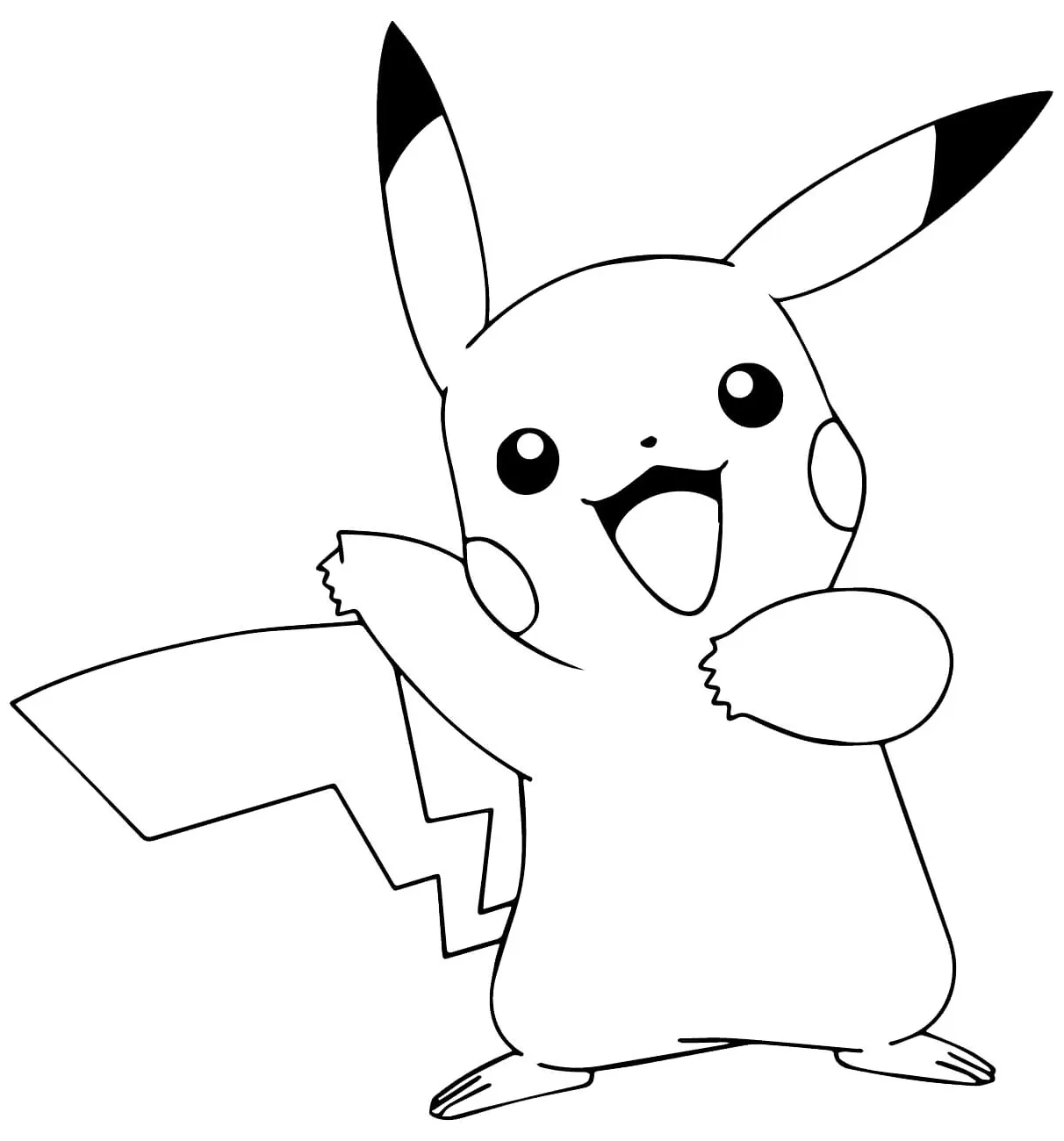 Dibujos para colorear e imprimir Pikachu