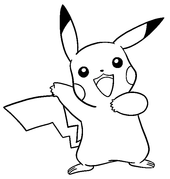 Dibujos para colorear e imprimir Pikachu