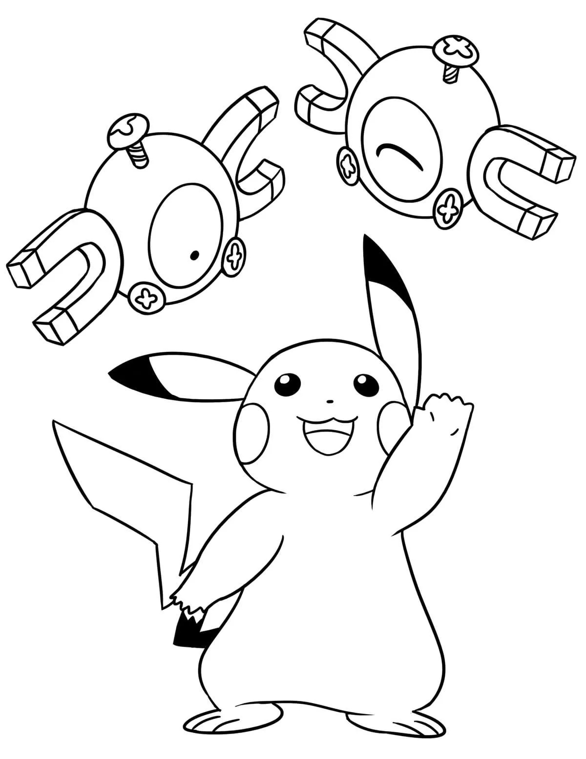 Dibujos para colorear e imprimir Pikachu