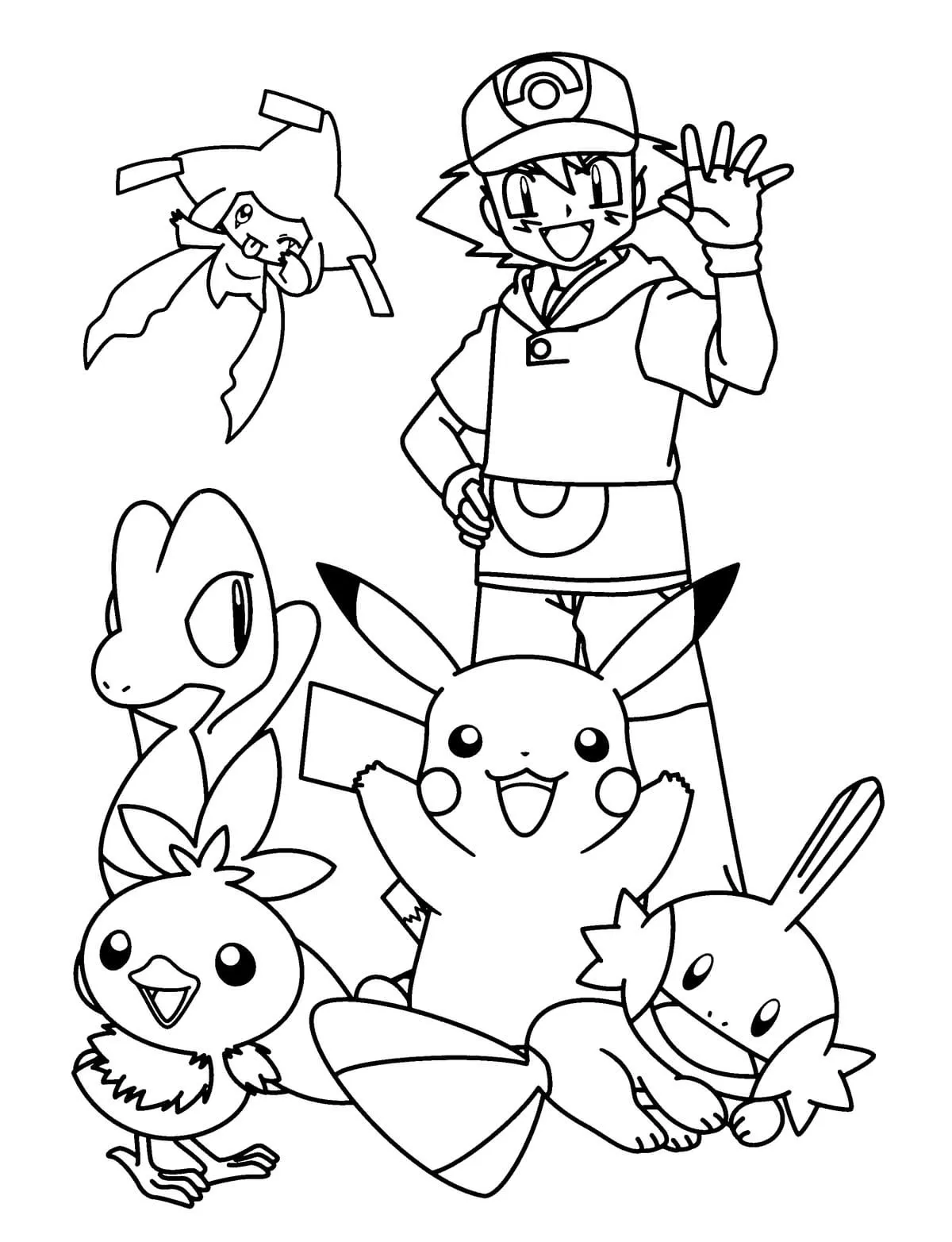 Dibujos para colorear e imprimir Pikachu