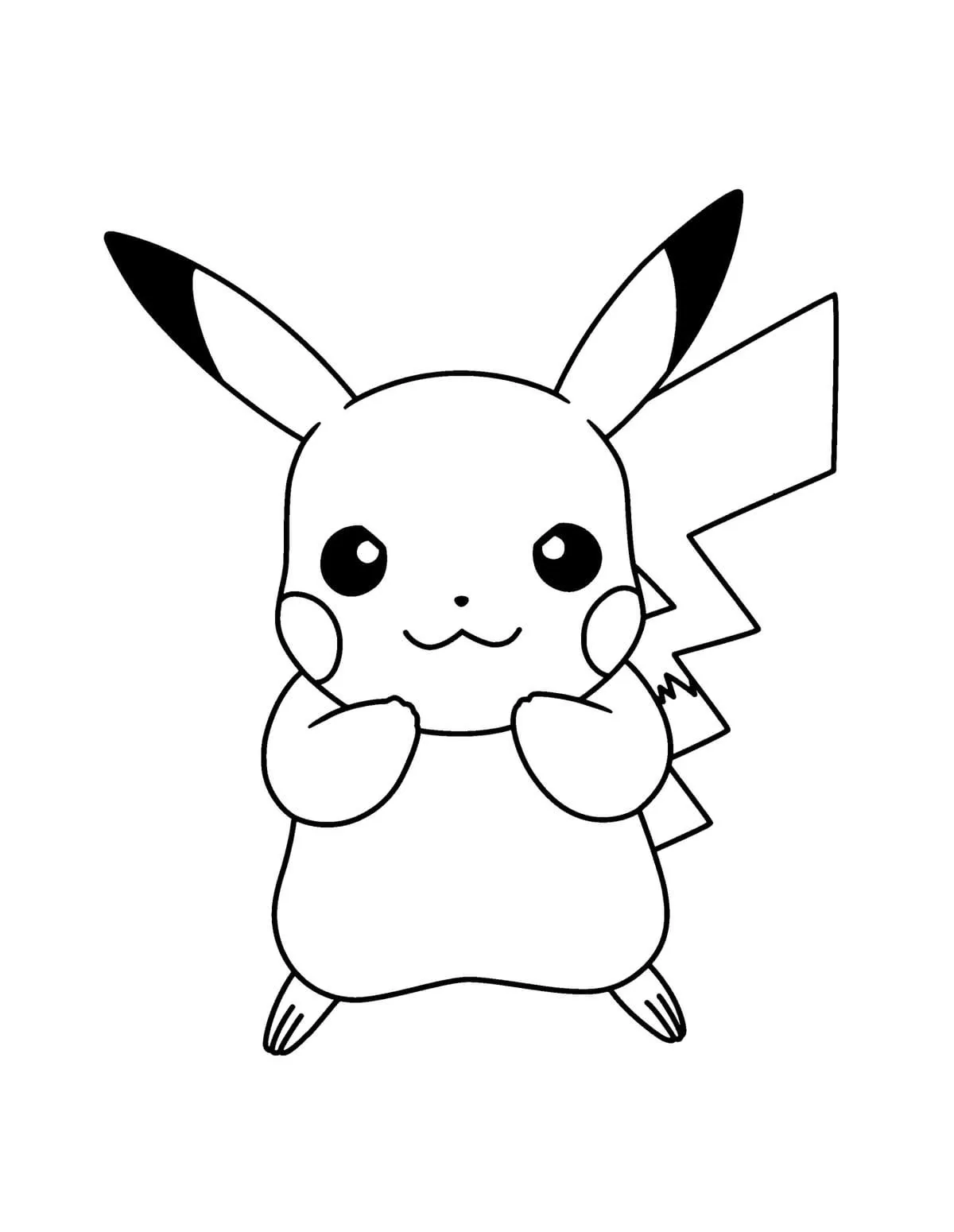 Dibujos para colorear e imprimir Pikachu