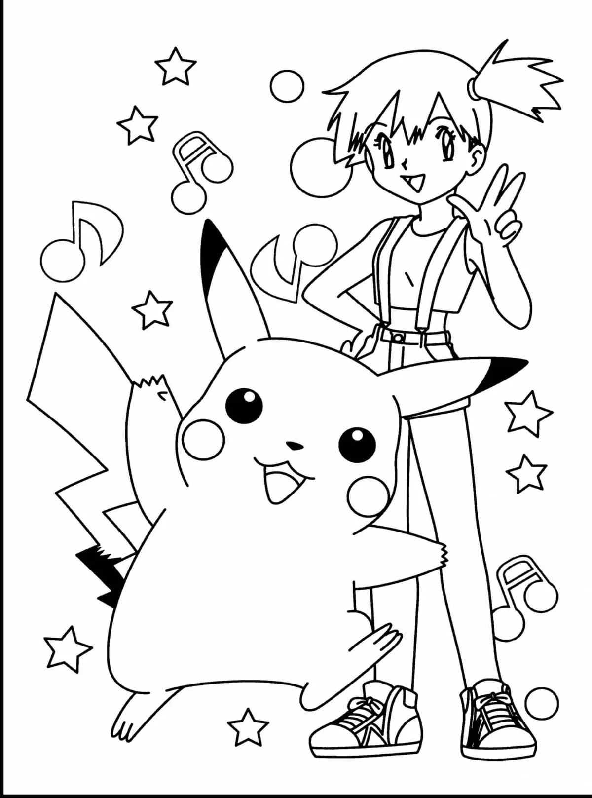 Dibujos para colorear e imprimir Pikachu