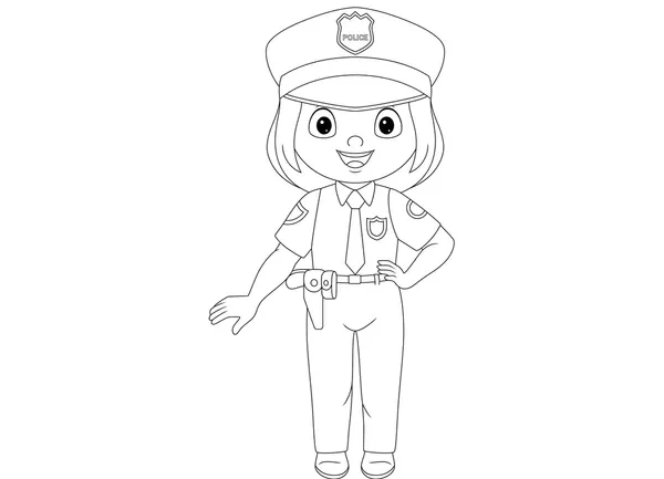 Dibujos para colorear e imprimir Policía