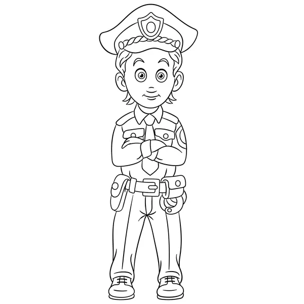 Dibujos para colorear e imprimir Policía