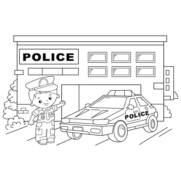 Dibujos para colorear e imprimir Policía